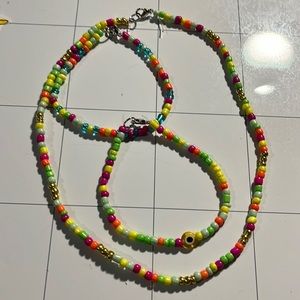 3 pc necklace and bracelet